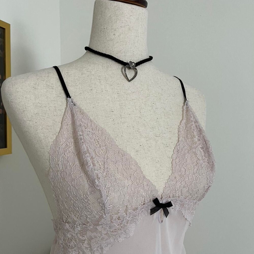 Victoria's Secret Sheer Pink Lace Dress